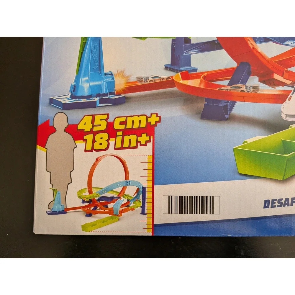 Hot Wheels Action Loop Cyclone Challenge Track Set HTV63 Let's Race Netflix New